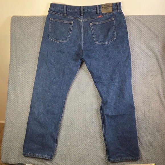 Wrangler Men's Jeans 40x30 Blue Denim Regular Fit Straight Leg Classic - Picture 6 of 7